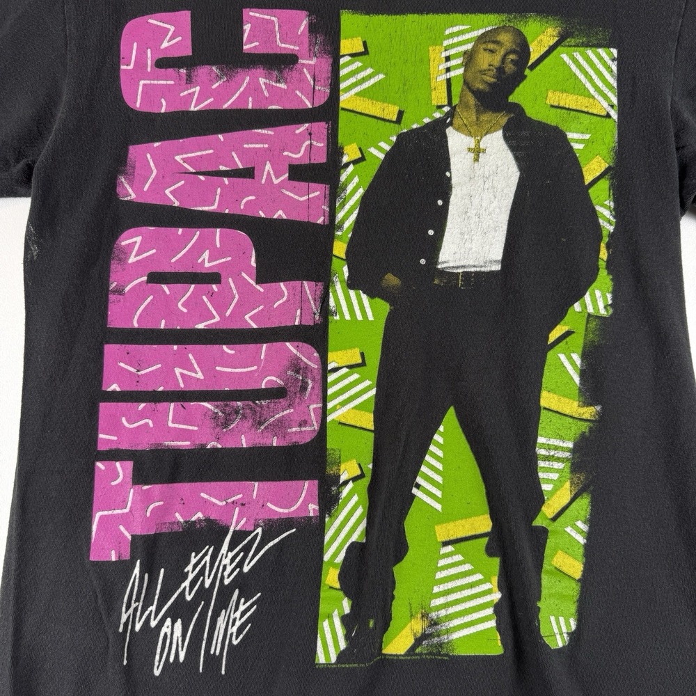 2015 Bravado‎ Tupac All Eyes on Me Black T-Shirt Men's Size Small*